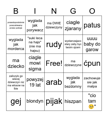 chlopy 2024 Bingo Card