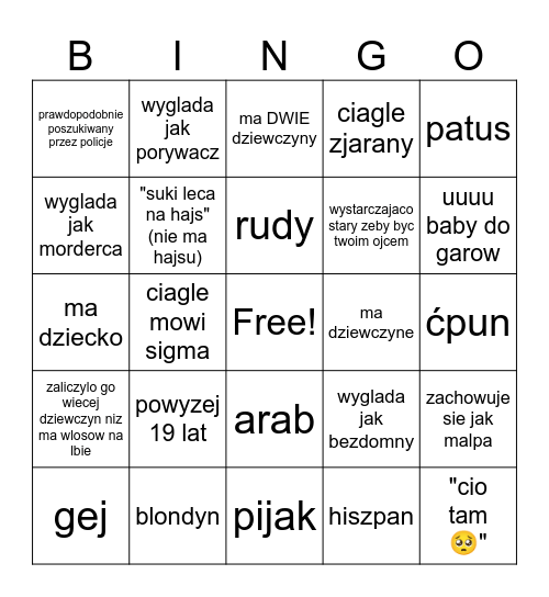 chlopy 2024 Bingo Card