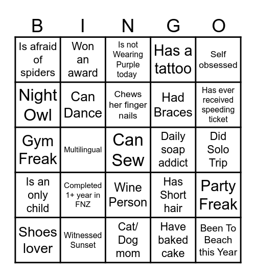 Bingo Tales....!!! Bingo Card