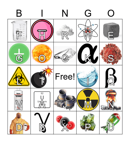 Nuclear Energy Bingo Card