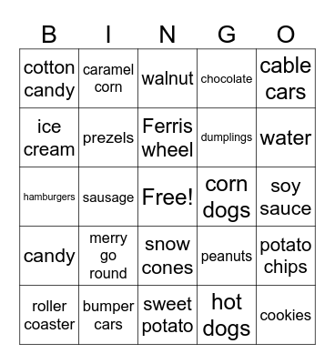 fun day in the U.K. Bingo Card