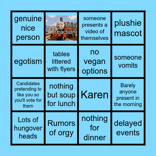 USI CONGRESS BINGO Card