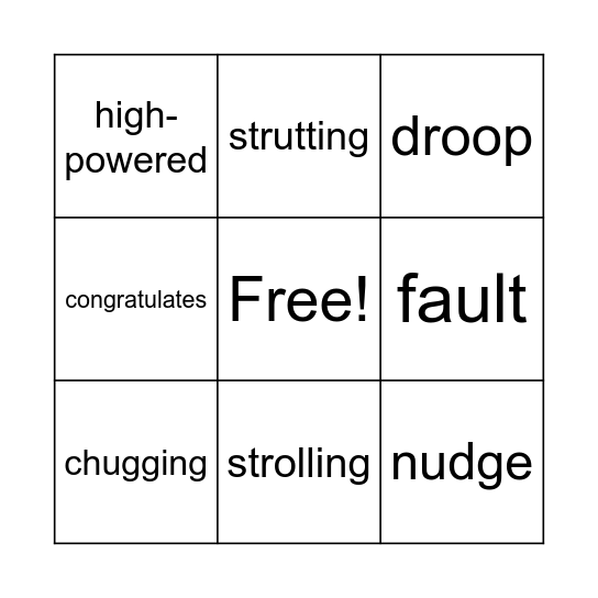 Unit 6 Week 3 Bingo Card