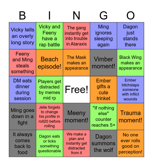 Telos Bingo!!! Bingo Card