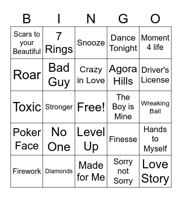 Women Month Singo Bingo Card