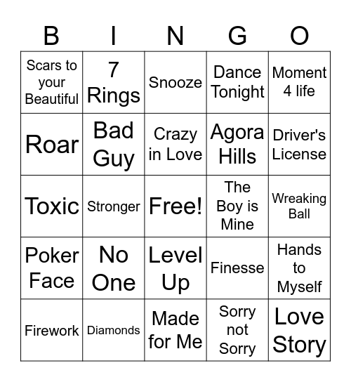 Women Month Singo Bingo Card