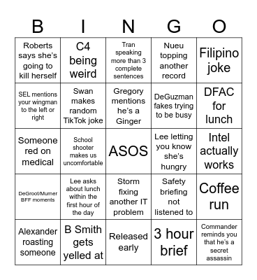 Wtf Bingo Card