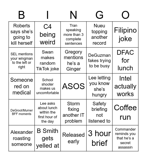 Wtf Bingo Card