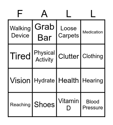 Prevent a... Bingo Card