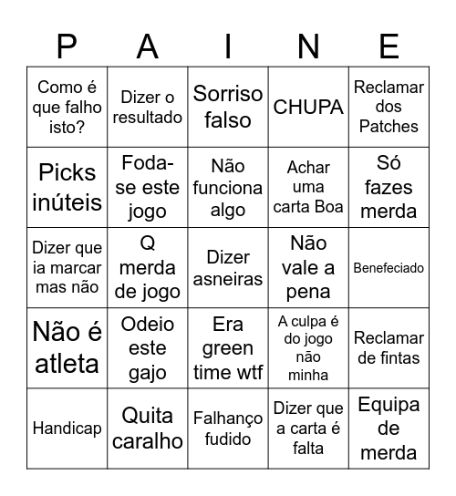 PAINEX e o FIFA Bingo Card