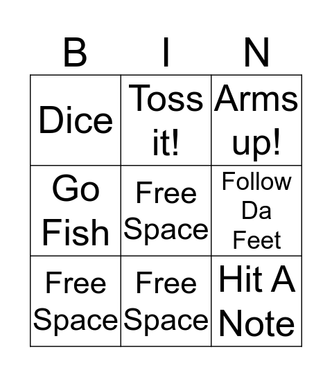 Tolton 2016 Bingo Card