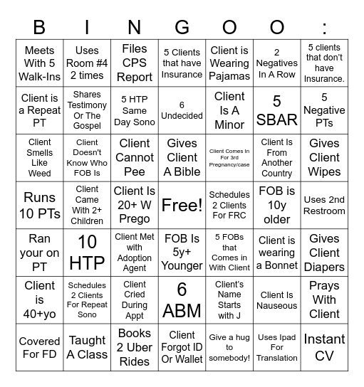 I am so glad that March is here. Bingo Card