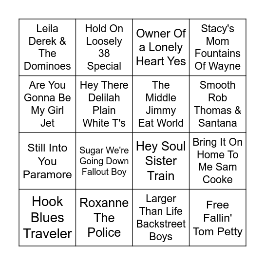 Murphy's Mondays Bingo Card