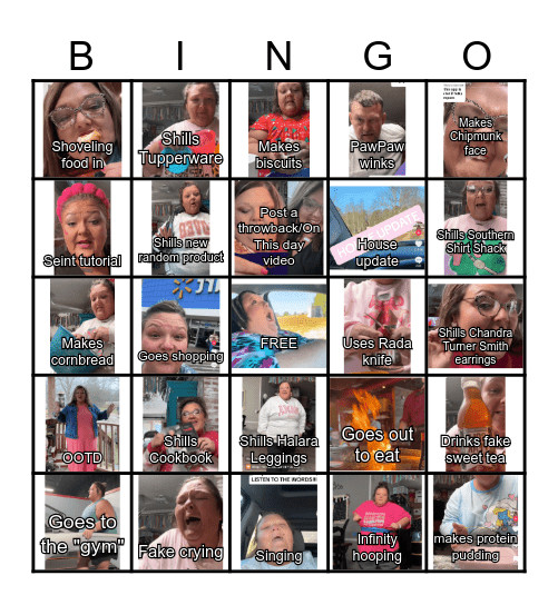 Scamaw Bingo Card