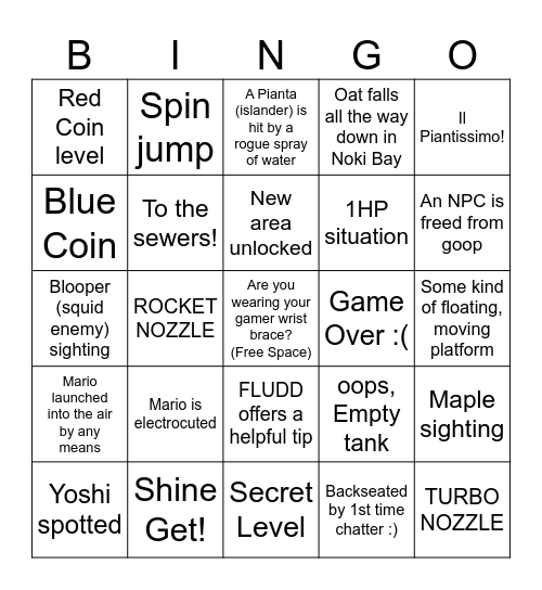 sunshine bingoat Bingo Card