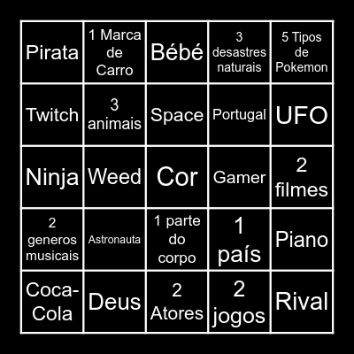 Infinite Craft Bingo Card