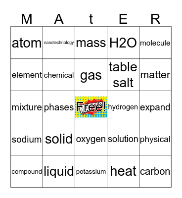 Matter Bingo (5th) Bingo Card