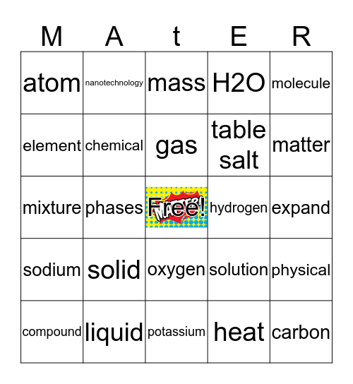 Matter Bingo (5th) Bingo Card