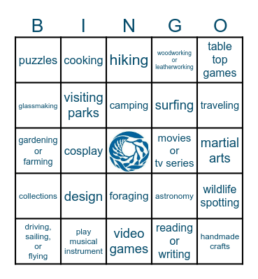 Thursday Second Bingo Card