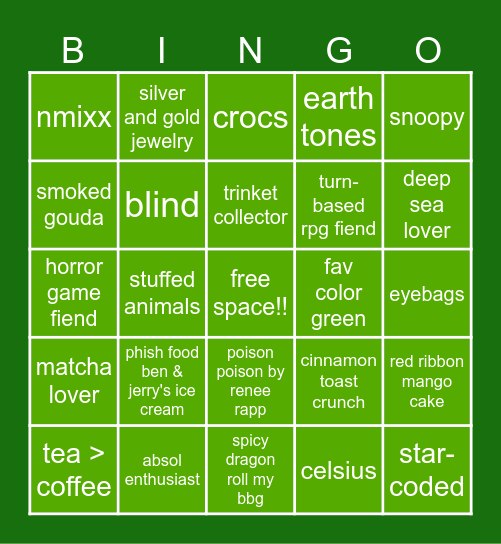jojo bingo (yippie!!) Bingo Card