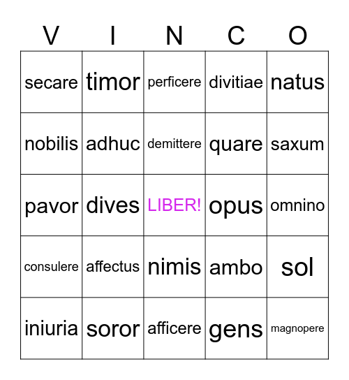 St. 30 Haterius Bingo Card