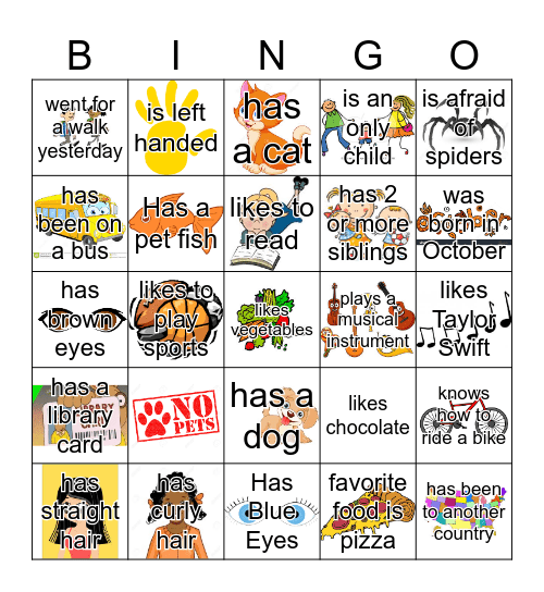 JEDI Get to know you bingo Card