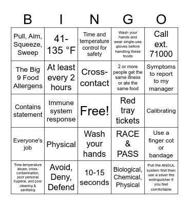 FY 24 Bingo Review Bingo Card