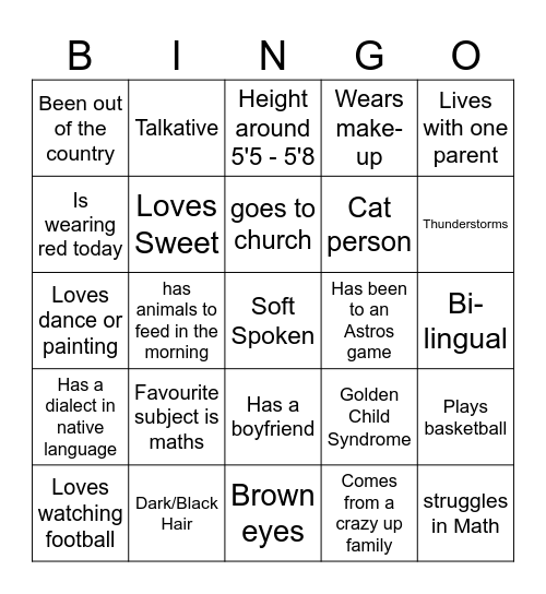 "If I were straight" Bingo Card