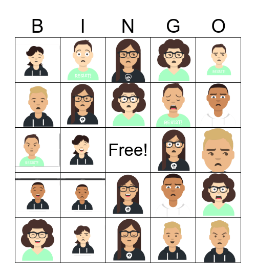 Emotions BINGO Card