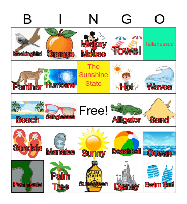 Florida Bingo Card