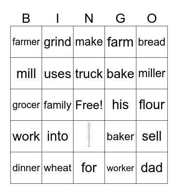 WORKERS Bingo Card