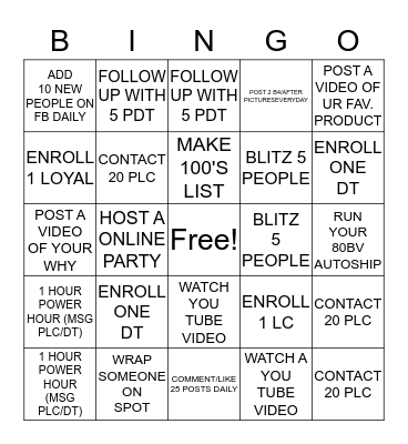 Bingo Card