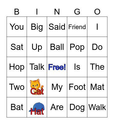 Vocabulary Bingo! Bingo Card