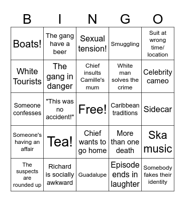 Murder She Ste. Marie'd Bingo Card