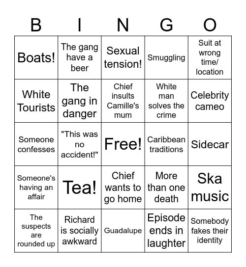 Murder She Ste. Marie'd Bingo Card