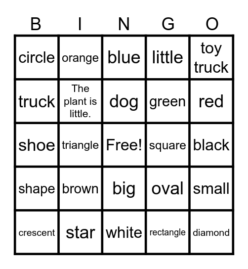 Language Power Bingo Card