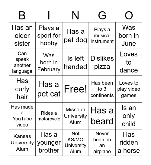 March Madness Bingo Card