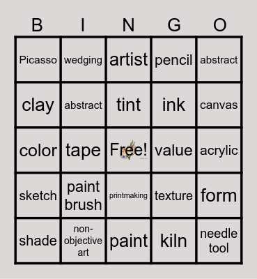 Art Bingo Card