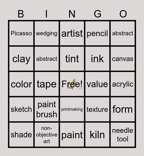 Art Bingo Card