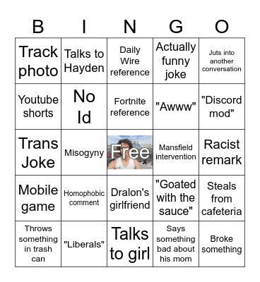 Isaiah Bingo Card