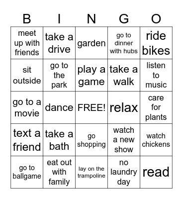 Finding JOY Bingo Card