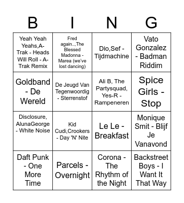 Harlem Shake '24 Bingo Card