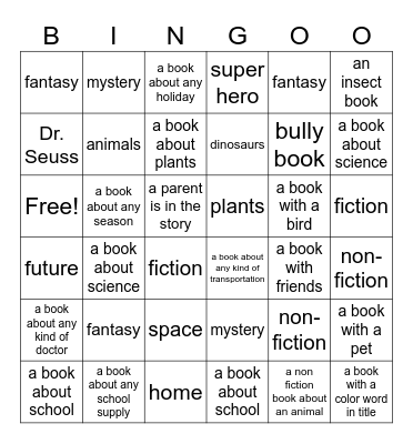 AR Bingo Card