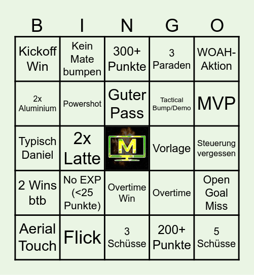 Daniels RL Bingo Card
