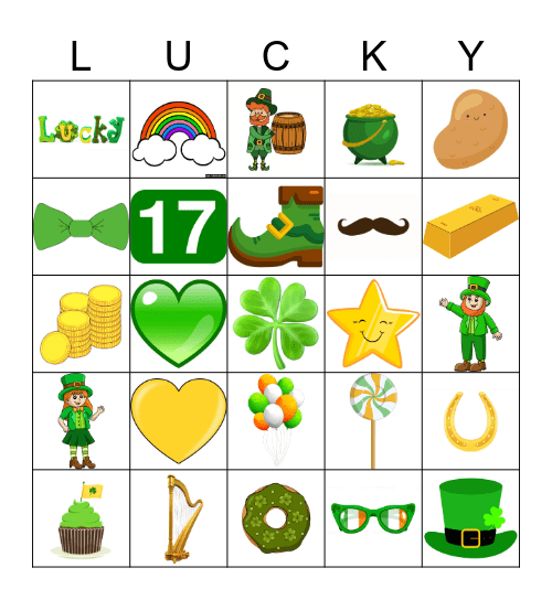 Best Buddies St. Patrick's Day Bingo!!!! Bingo Card