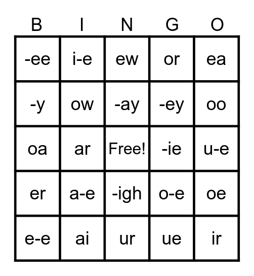 OG BINGO Card
