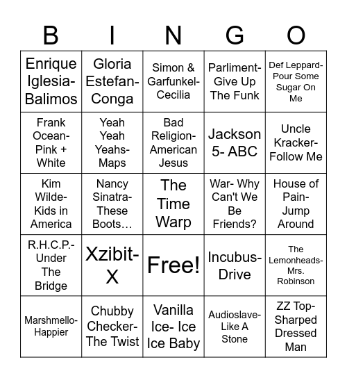 ABC Bingo Card