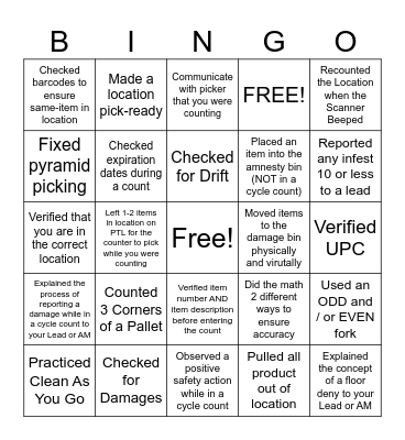 SPRING INTO QUALITY Bingo Card
