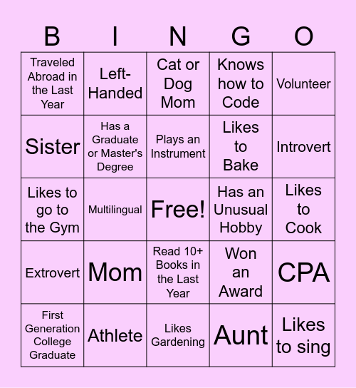 International Women's Day! Bingo Card