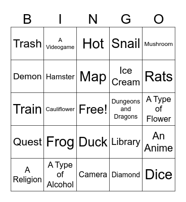 Infinite Craft Bingo Card